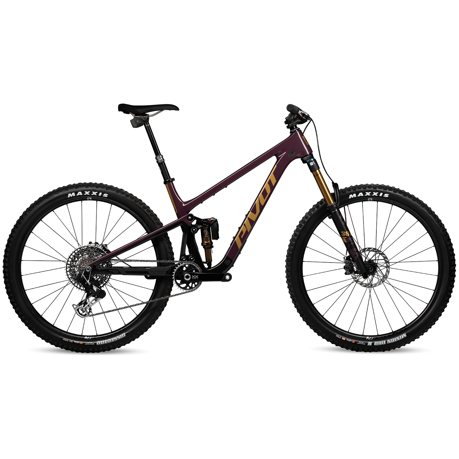 Pivot Trailcat LT Team XX Eagle Transmission w/ Carbon Wheels Bicycle - Mountain - Trail Pivot Cycles XSmall Dr. Purple