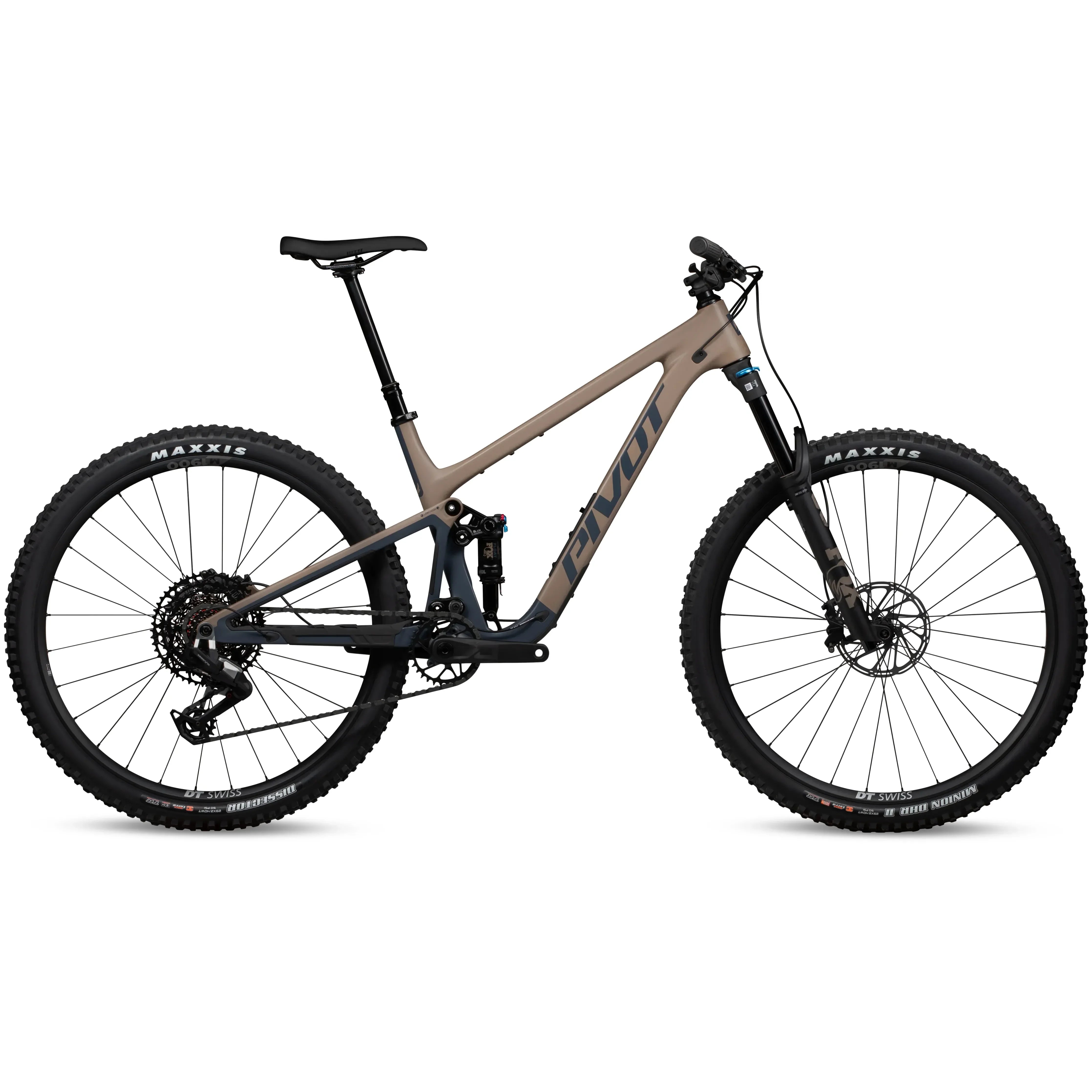 Pivot Trailcat SL Ride 70/90 Eagle 29" Alloy Bicycle - Mountain - Trail Pivot Cycles Large Mocha Storm Performance Float