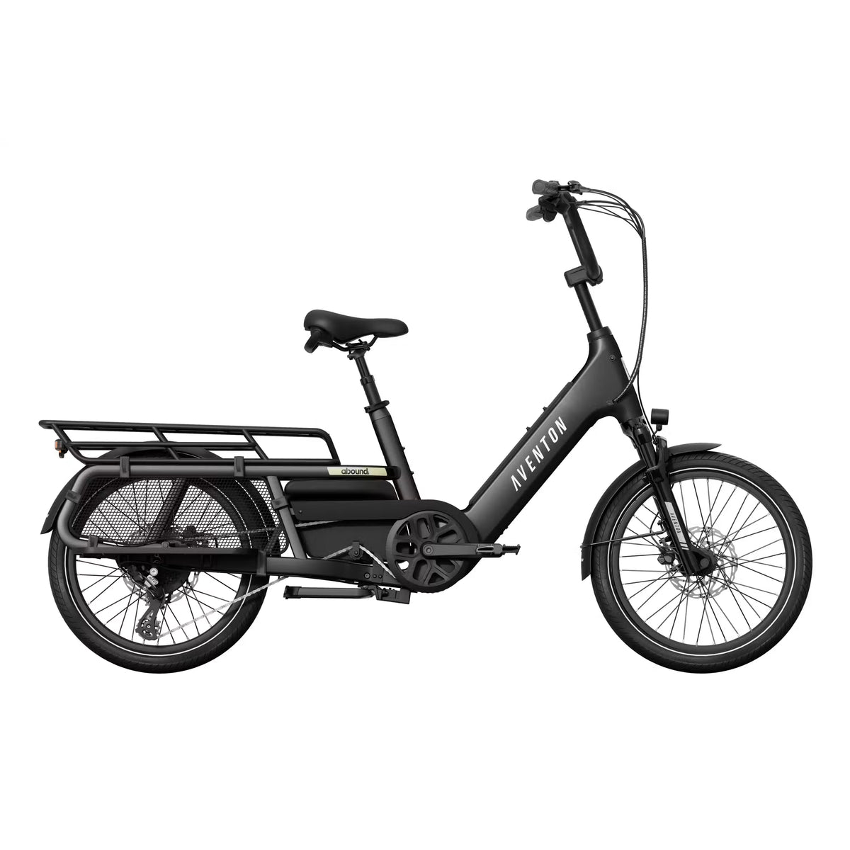 Aventon Abound LR Ebike Bicycle - E-Bikes - Hybrid - Step-Through Aventon Matte Stealth