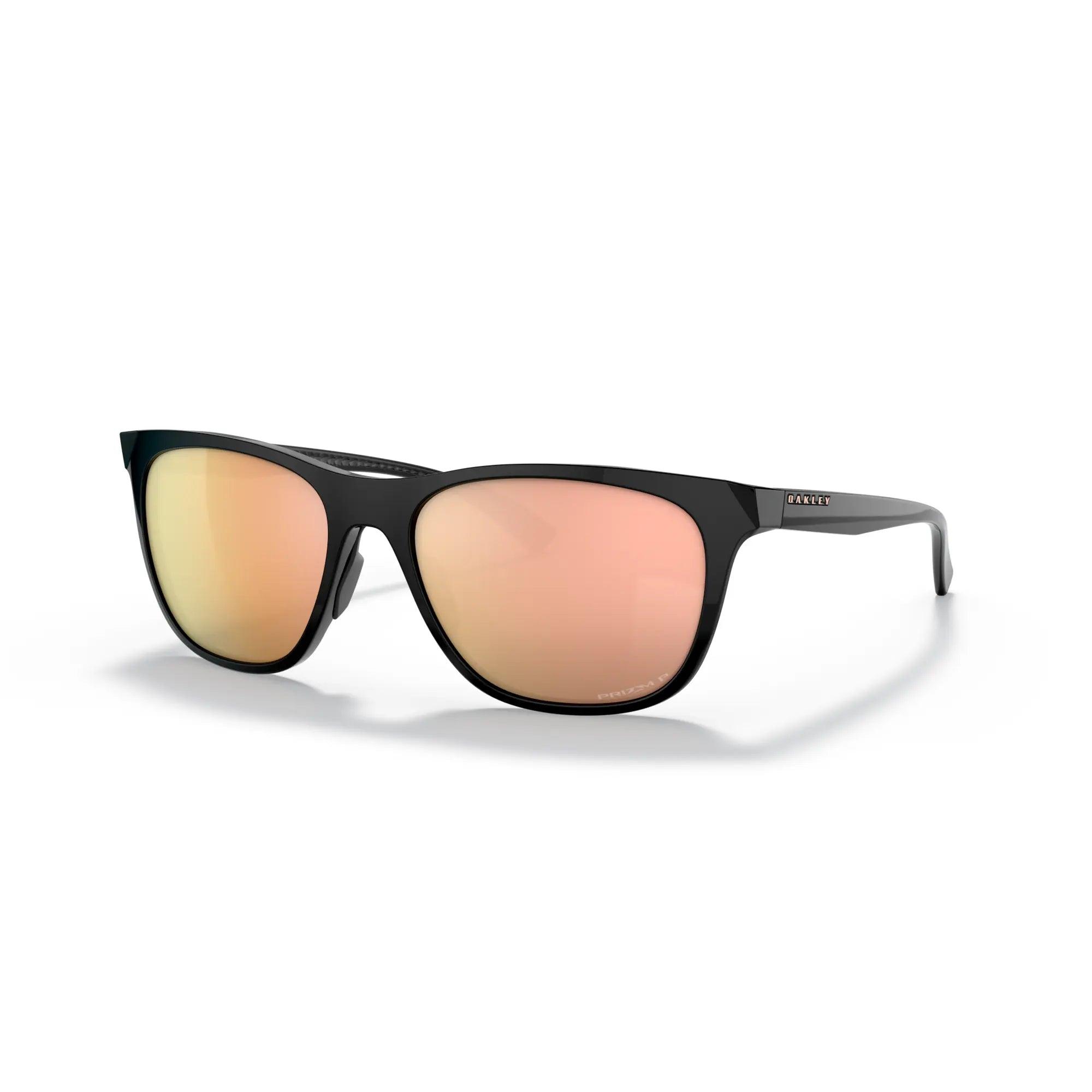 Oakley Leadline Polished Black Frame w/ Prizm Rose Gold Polarized Lenses Eyewear - Sunglasses Oakley