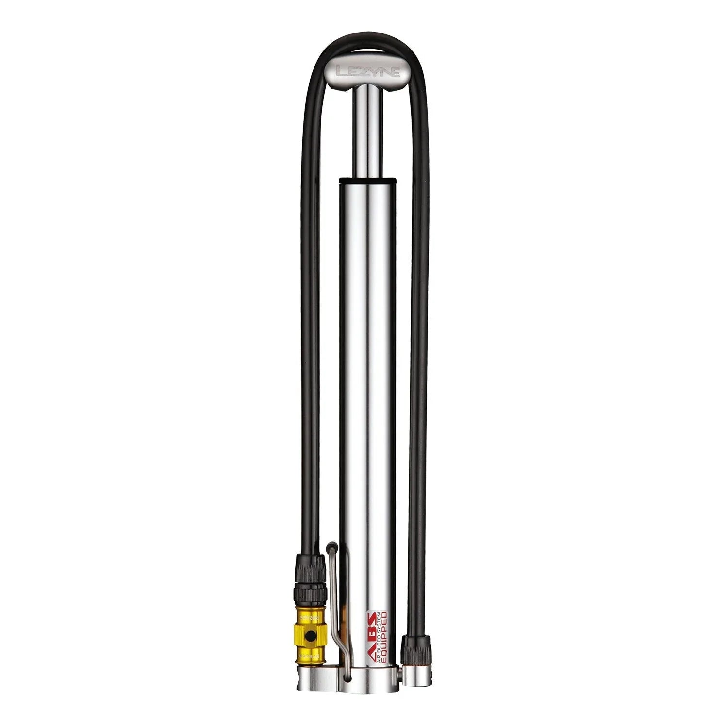 Lezyne ABS Micro Floor Drive HV High-Volume Frame Pump, Presta/Schrader, Silver Cycling Accessories - Pumps Lezyne Default Title