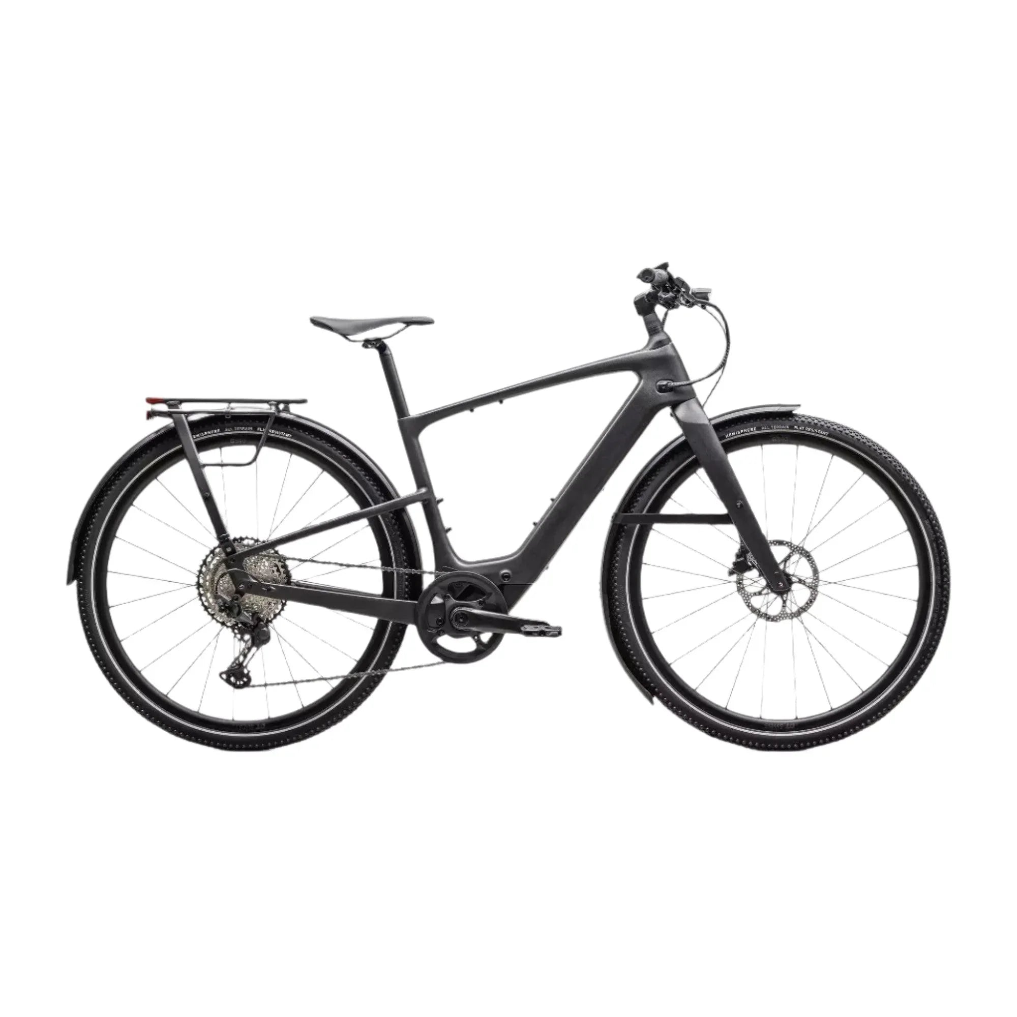 Specialized Turbo Vado SL 2 6.0 EQ Carbon Bicycle - E-Bikes - Hybrid - Regular Specialized Small Satin Black Micro Speckle / Obsidian Frost