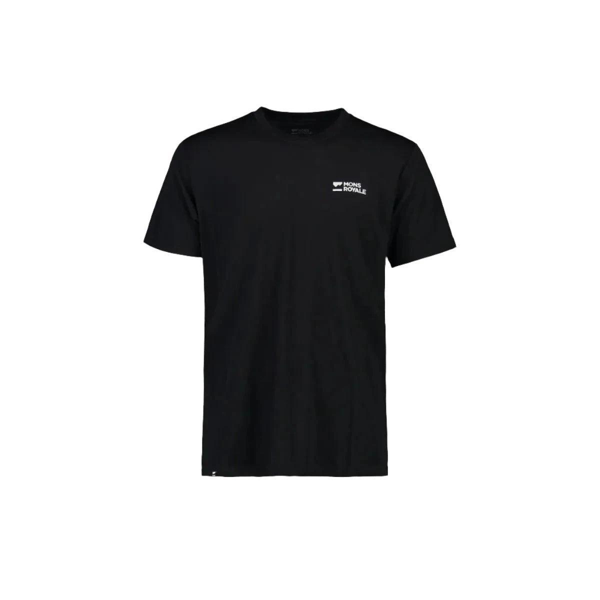 Mons Icon Merino Air-Con T-Shirt Cycling Apparel - Mens - Jersey Mons Royale 3XLarge Black