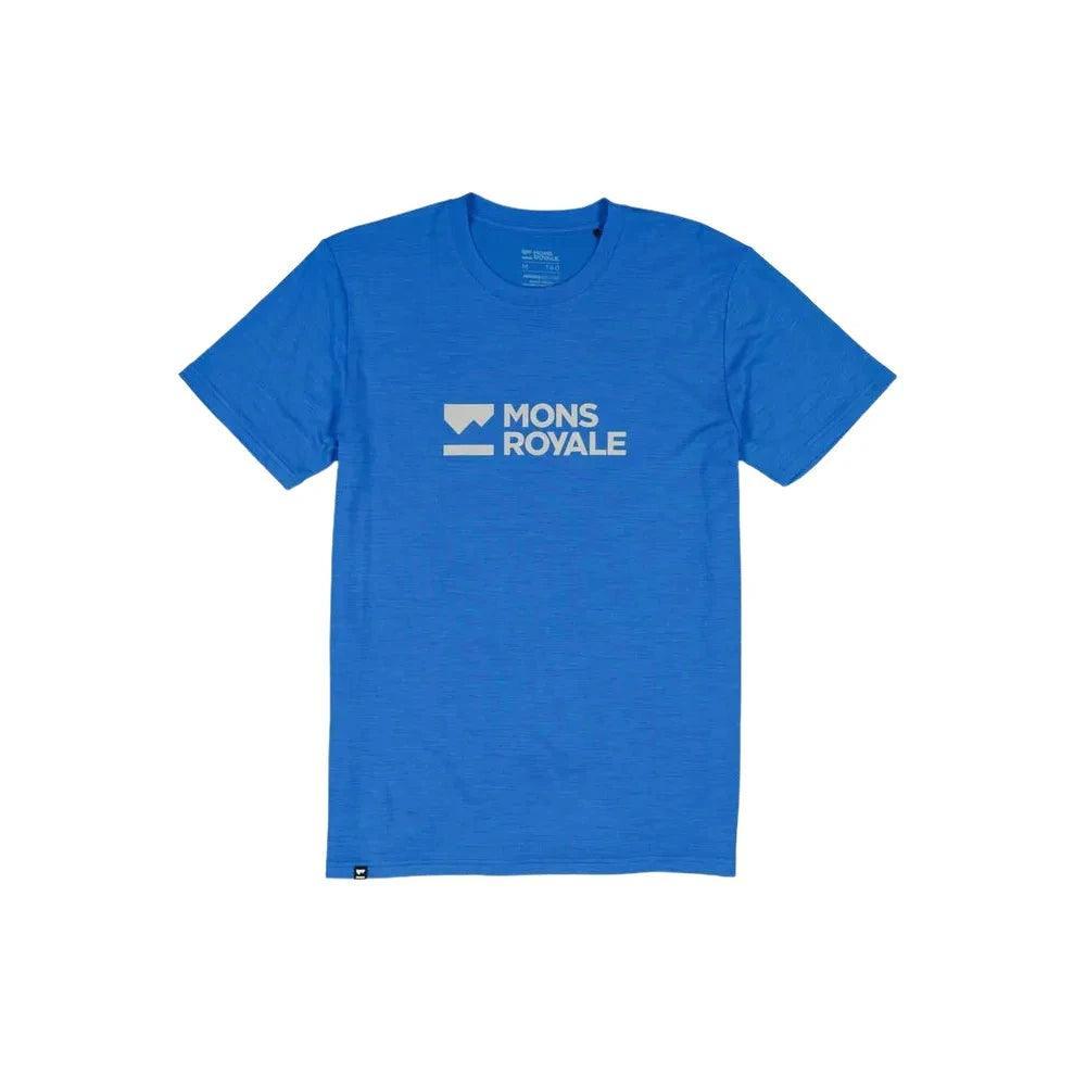 Mons Icon Merino Air-Con T-Shirt Cycling Apparel - Mens - Jersey Mons Royale 3XLarge Pop Blue