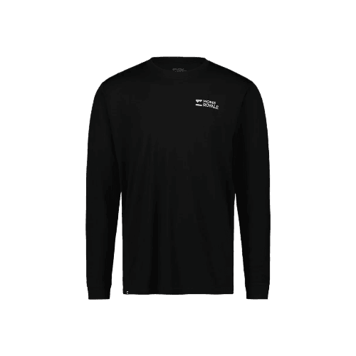 Mons Icon Merino Air-Con Relaxed LS Cycling Apparel - Womens - Jersey Mons Royale Large Black