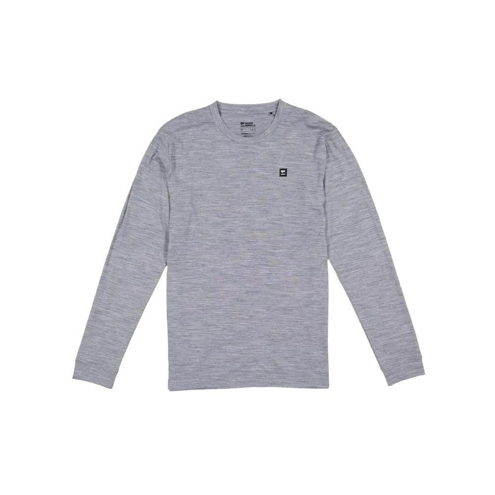 Mons Royale Icon Merino Air-Con LS Cycling Apparel - Mens - Jersey Mons Royale 3XLarge Grey Heather
