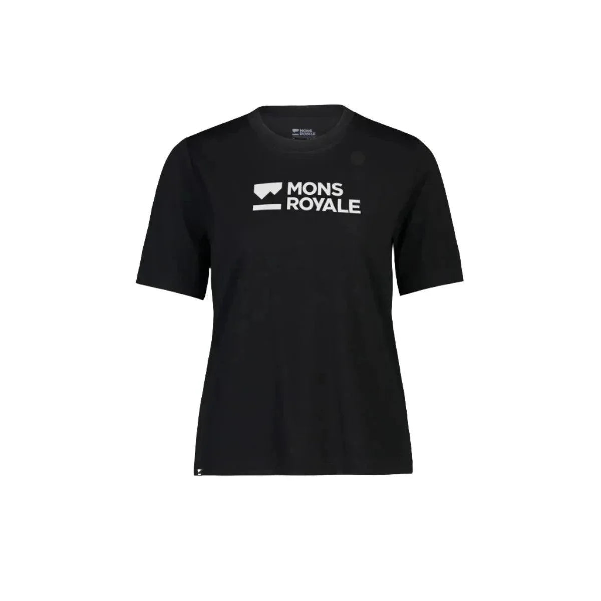 Mons Icon Merino Air-Con Relaxed Tee Cycling Apparel - Womens - Jersey - Short Sleeve Mons Royale Large Black