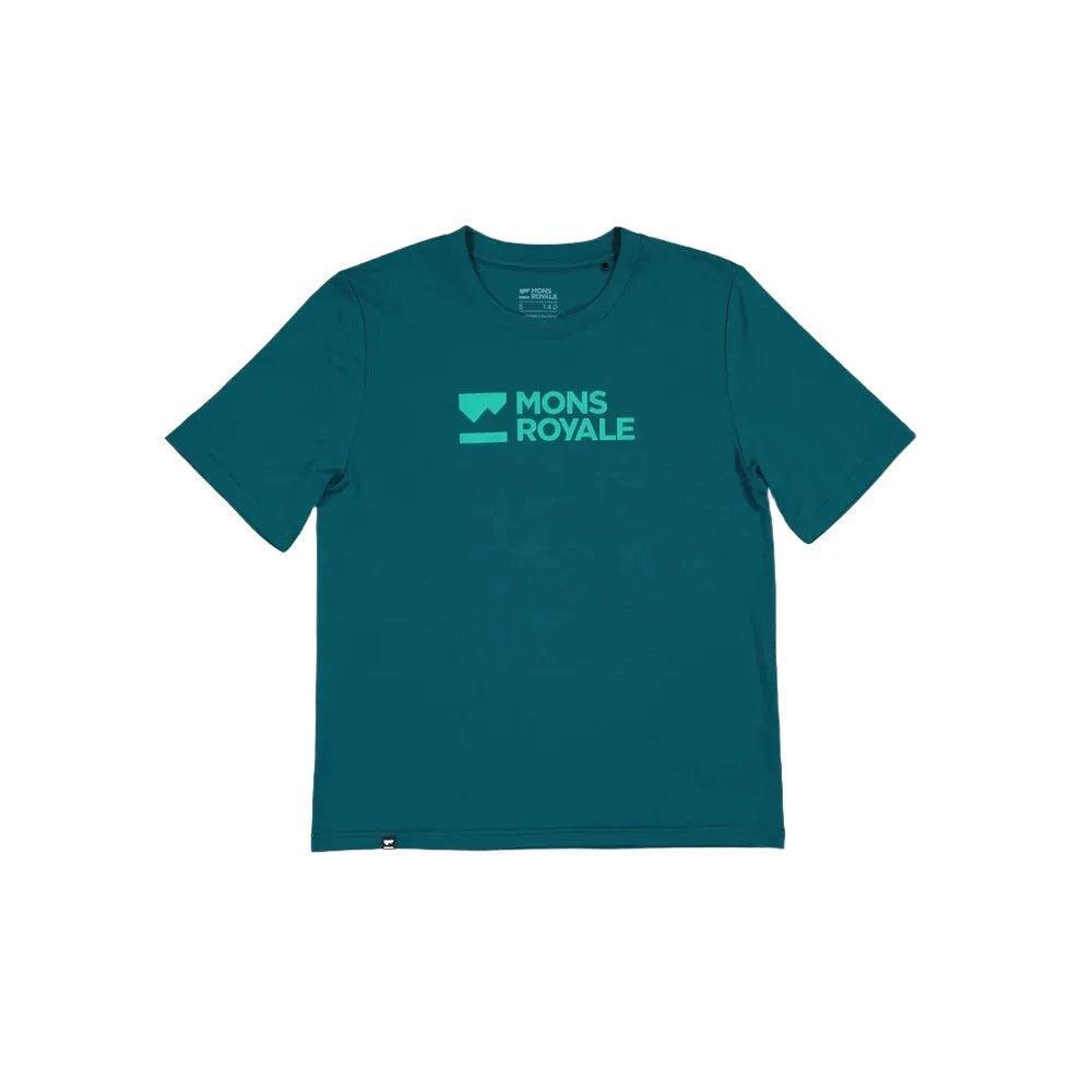 Mons Icon Merino Air-Con Relaxed Tee Cycling Apparel - Womens - Jersey Mons Royale Large Evergreen