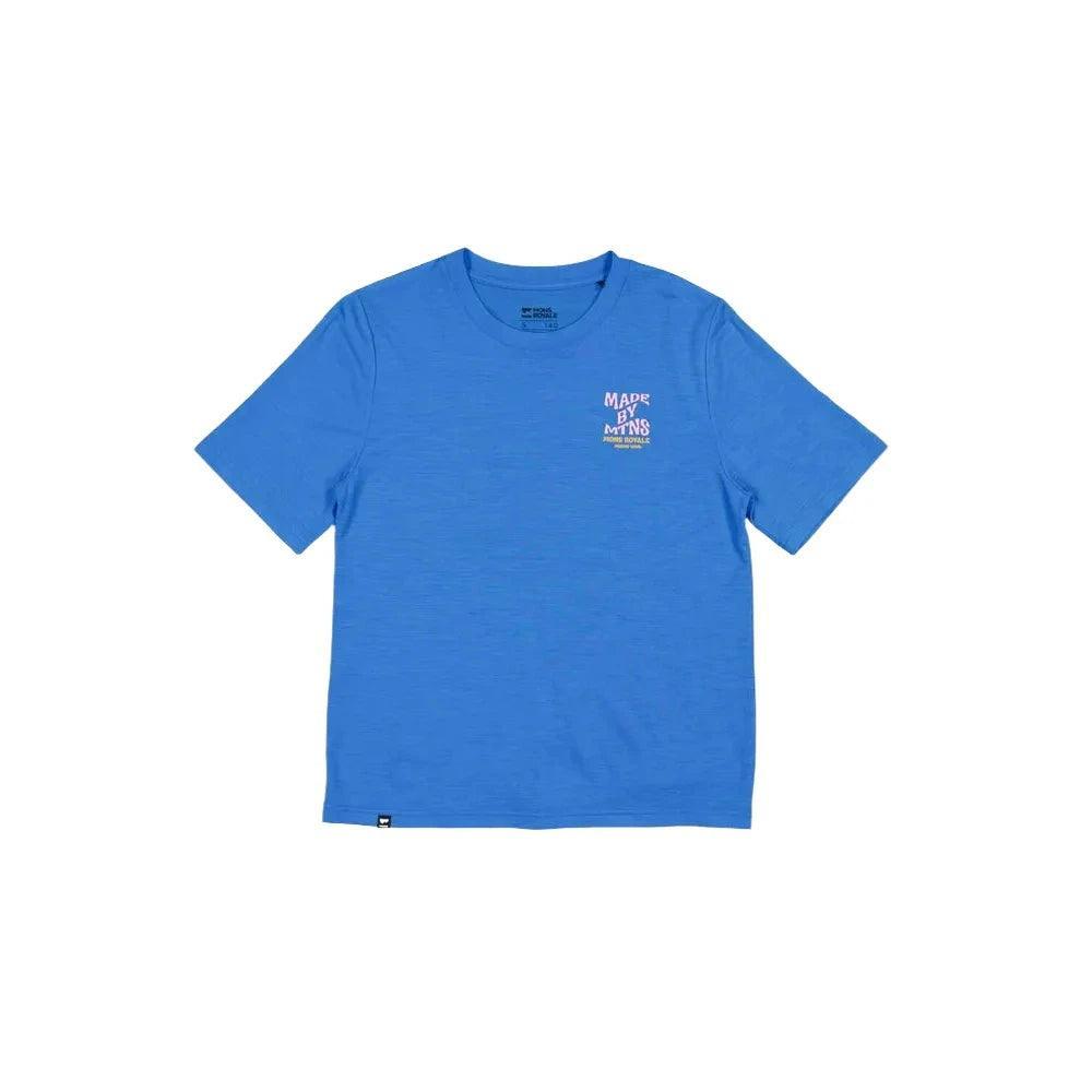 Mons Icon Merino Air-Con Relaxed Tee Cycling Apparel - Womens - Jersey Mons Royale Large Pop Blue