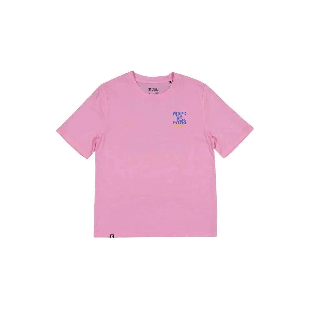 Mons Icon Merino Air-Con Relaxed Tee Cycling Apparel - Womens - Jersey Mons Royale Large Pop Pink