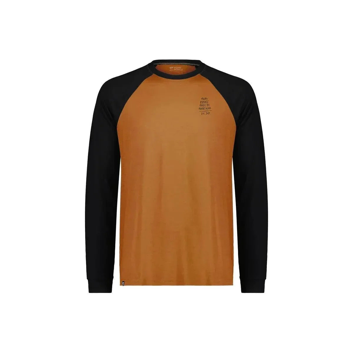 Mons Icon Merino Air-Con Raglan Cycling Apparel - Womens - Jersey Mons Royale Large Shale / Honey