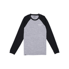 Mons Icon Merino Air-Con Raglan Cycling Apparel - Womens - Jersey Mons Royale Large Grey Heather / Black