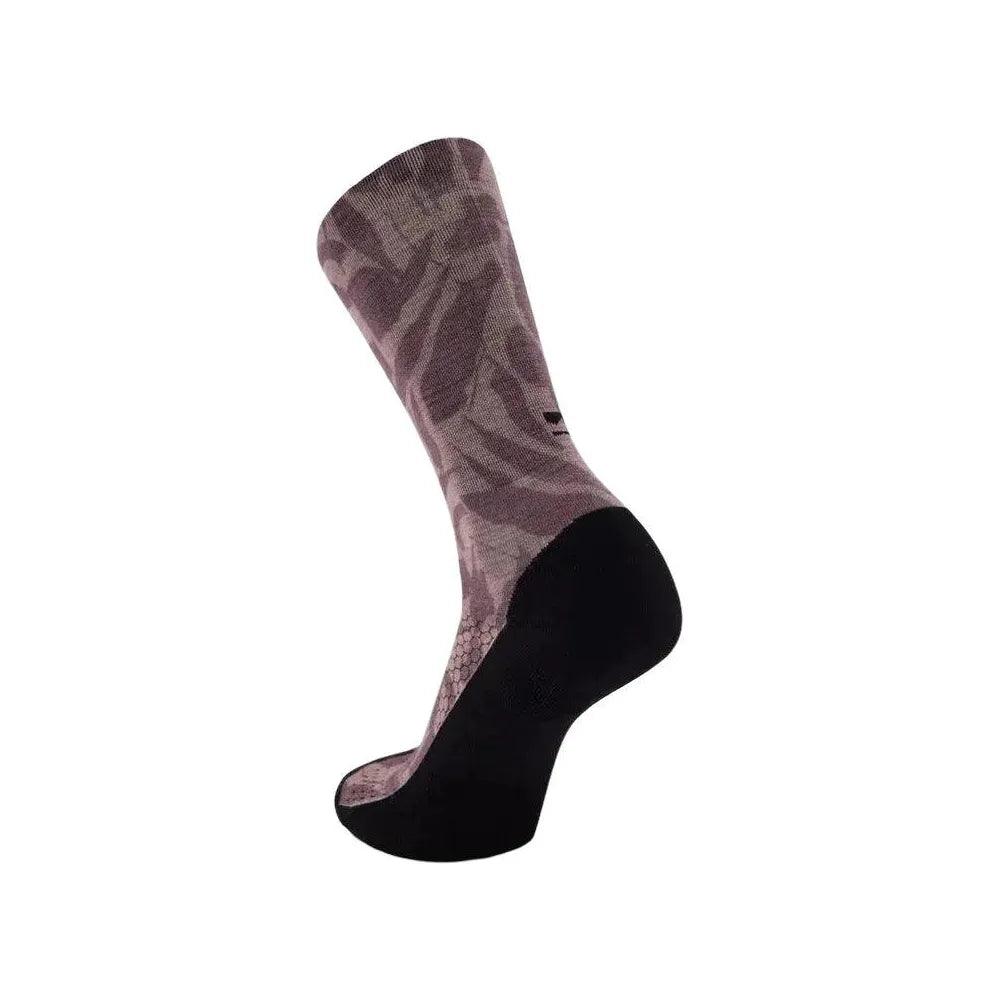 Mons Royale Atlas Merino Crew Sock Cycling Apparel - Socks Mons Royale Large Shale Fragments