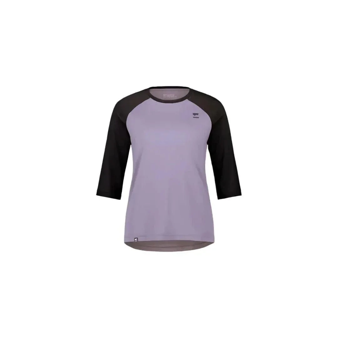 Mons Royale W Tarn Merino Shift Raglan 3/4 Cycling Apparel - Womens - Jersey - Long Sleeve Mons Royale XSmall Thistle / Black