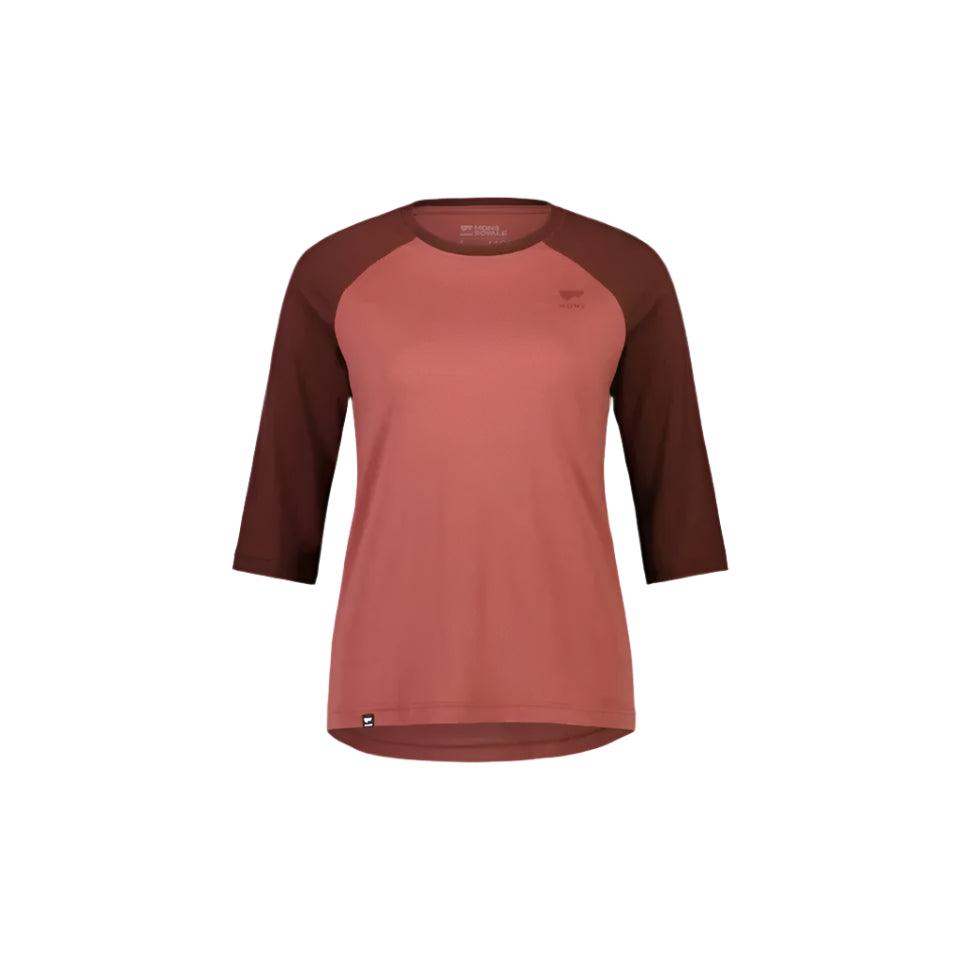 Mons Royale W Tarn Merino Shift Raglan 3/4 Cycling Apparel - Womens - Jersey - Long Sleeve Mons Royale Medium Black Candy