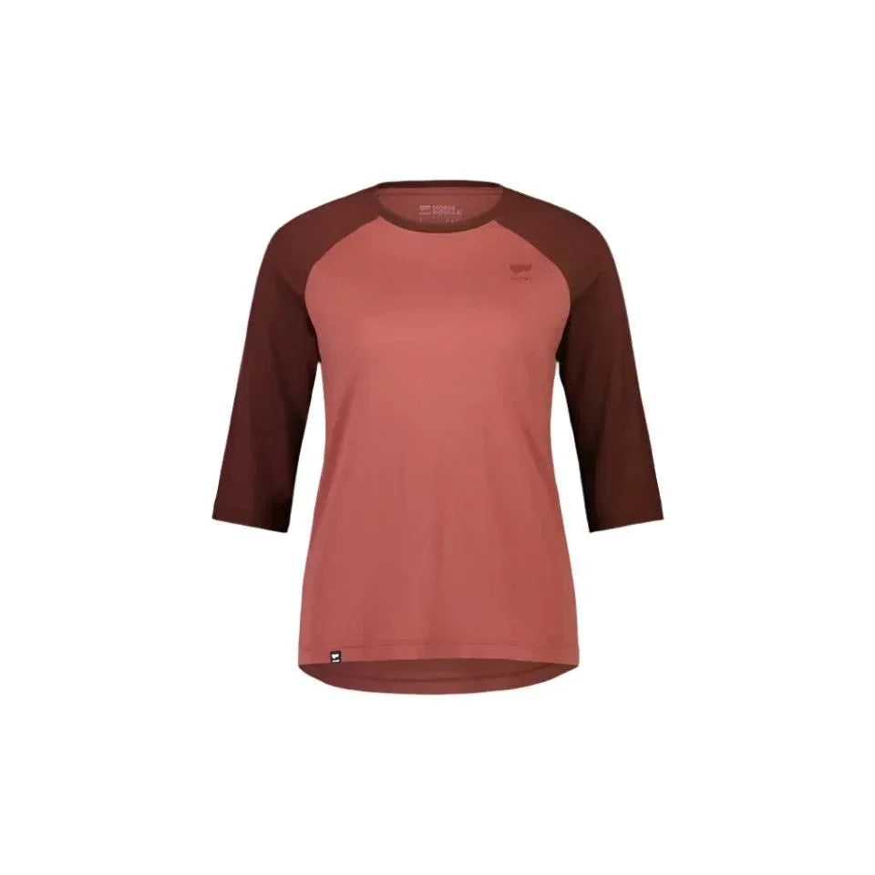 Mons Royale W Tarn Merino Shift Raglan 3/4 Cycling Apparel - Womens - Jersey - Long Sleeve Mons Royale Medium Black Candy