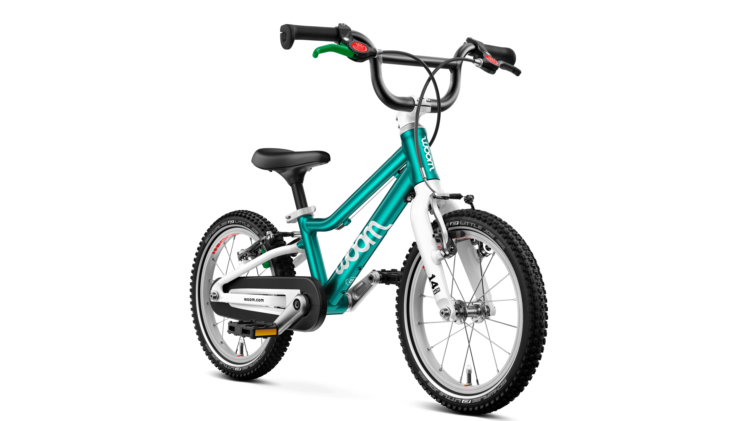 Woom GO 2 Bicycle - Kids Bikes - 14" Woom 14" Metallic Turquoise