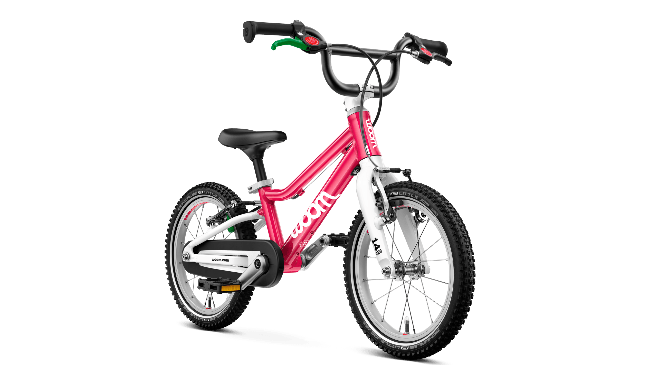 Woom GO 2 Bicycle - Kids Bikes - 14" Woom 14" Hot Pink