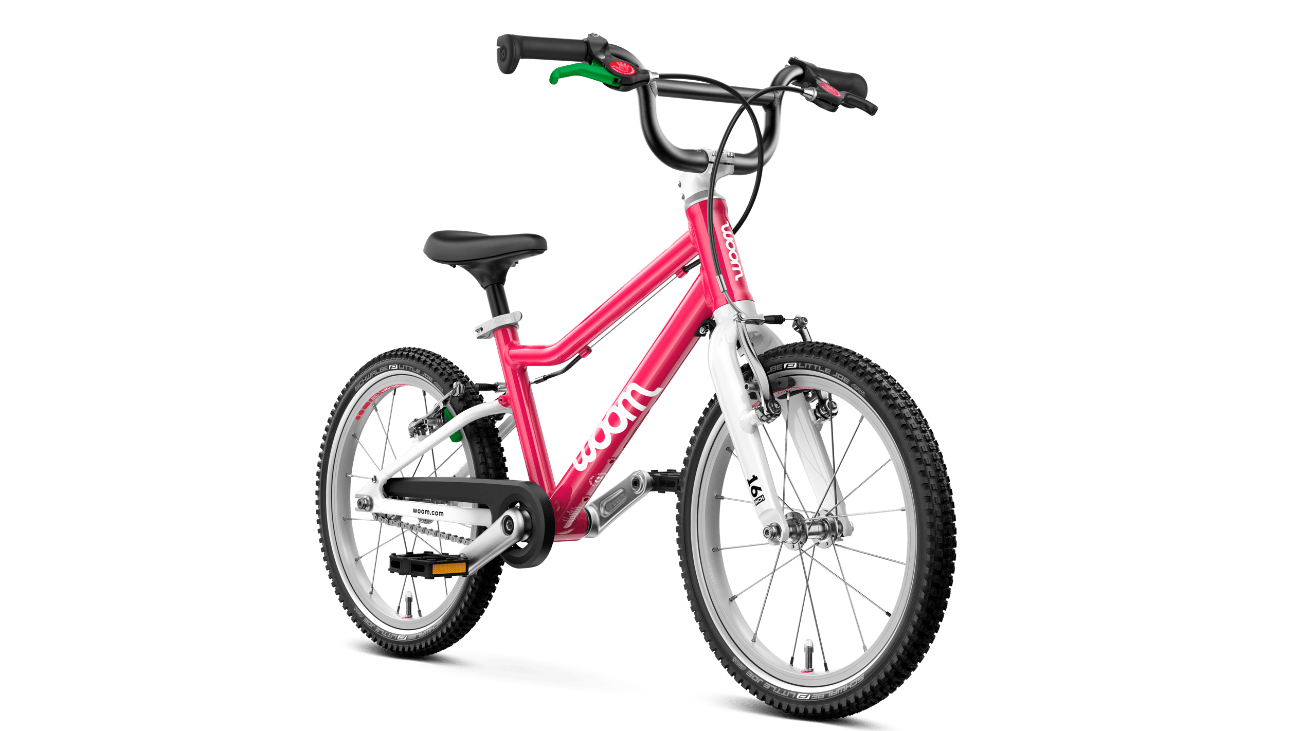 Woom GO 3 Bicycle - Kids Bikes - 16" Woom 16" Hot Pink