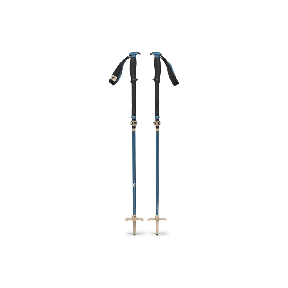 Black Diamond Traverse Compactor Ski Poles Poles - Touring Poles Black Diamond 125 cm Creek Blue