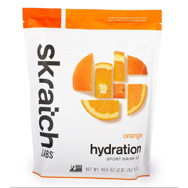 Skratch Labs Hydration Sport Drink Mix, 1320g, 60-Serving Resealable Pouch Cycling Accessories - Food Skratch Labs Oranges