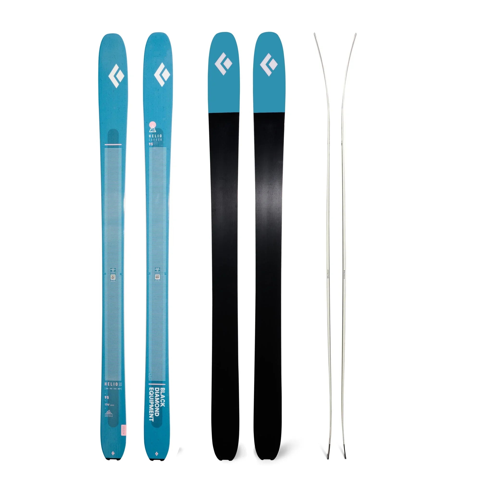 Black Diamond Helio Carbon 95 Alpine Touring Ski Skis - Touring Skis - All Mountain - Womens Black Diamond 155