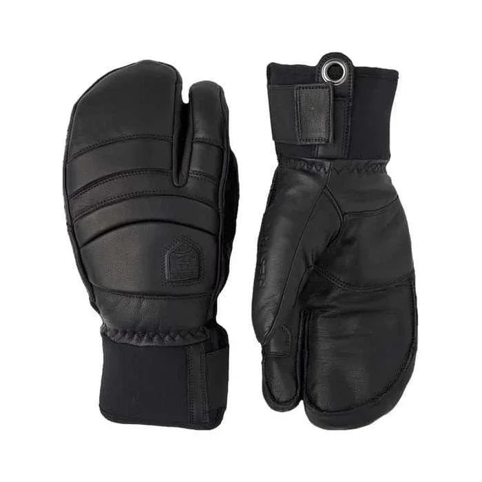 Hestra Leather Fall Line 3-Finger Glove Winter Apparel - Gloves Hestra L/9 Black