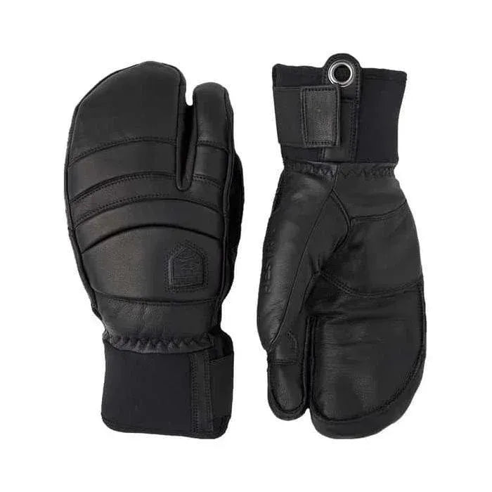 Hestra Leather Fall Line 3-Finger Glove Winter Apparel - Gloves Hestra L/9 Black