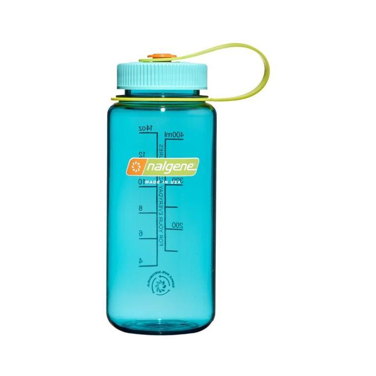 Nalgene 16oz Wide Mouth Water Bottles and Bladders Nalgene Cerulean Sustain