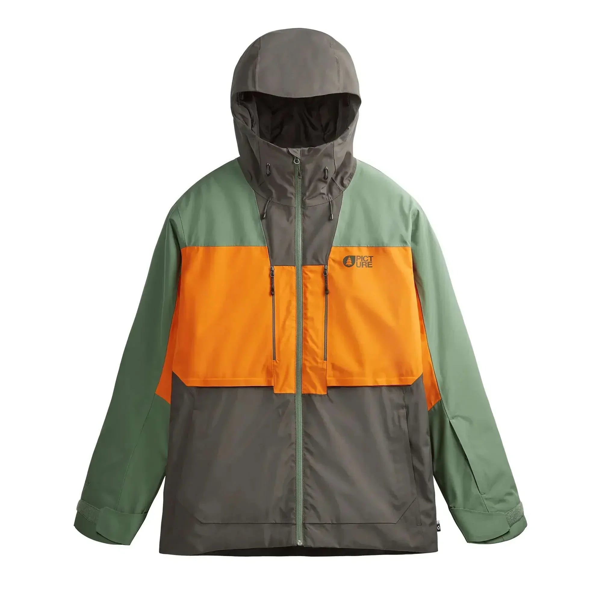 Picture M Object Jacket Winter Apparel - Winter Apparel Mens Hardshell Top Picture Organic Clothing Small Raven Grey