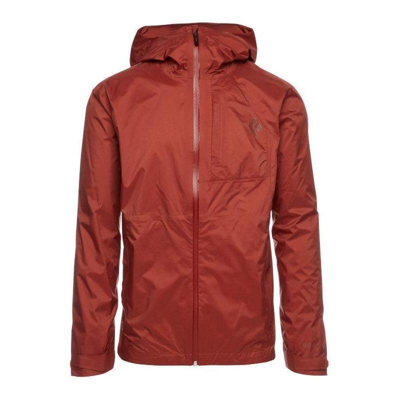 Black Diamond M Treeline Rain Shell Summer Apparel - Mens Black Diamond Small Red Rock