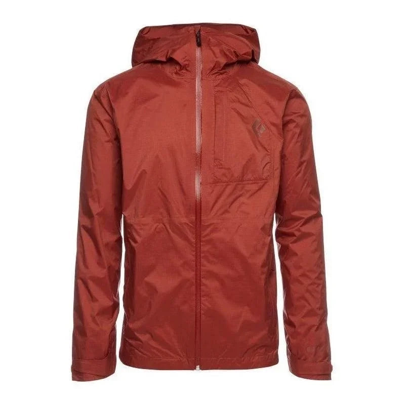 Black Diamond M Treeline Rain Shell Summer Apparel - Mens - Tops Black Diamond Small Red Rock