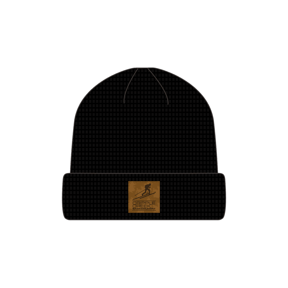 CCBC Waffle Knit Beanie Merch Cripple Creek Backcountry Black