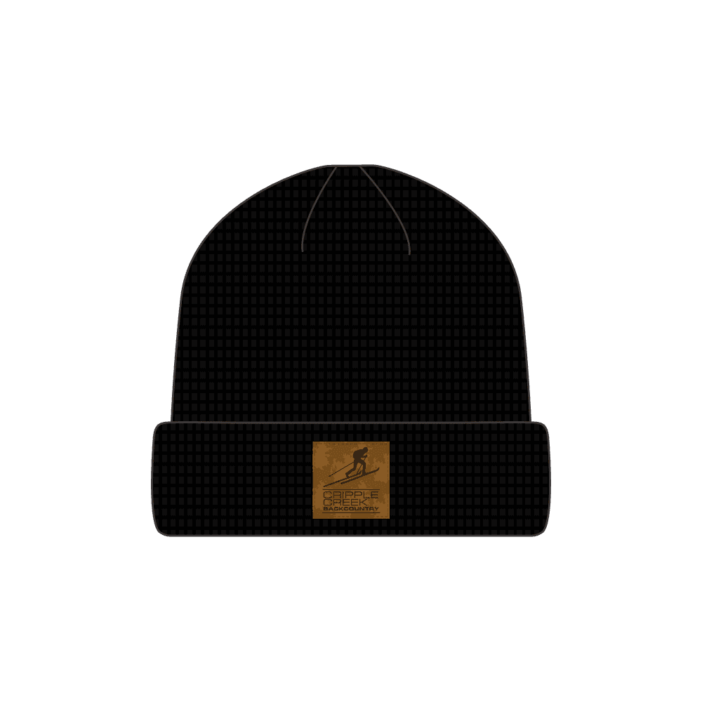 CCBC Waffle Knit Beanie Merch Cripple Creek Backcountry Black