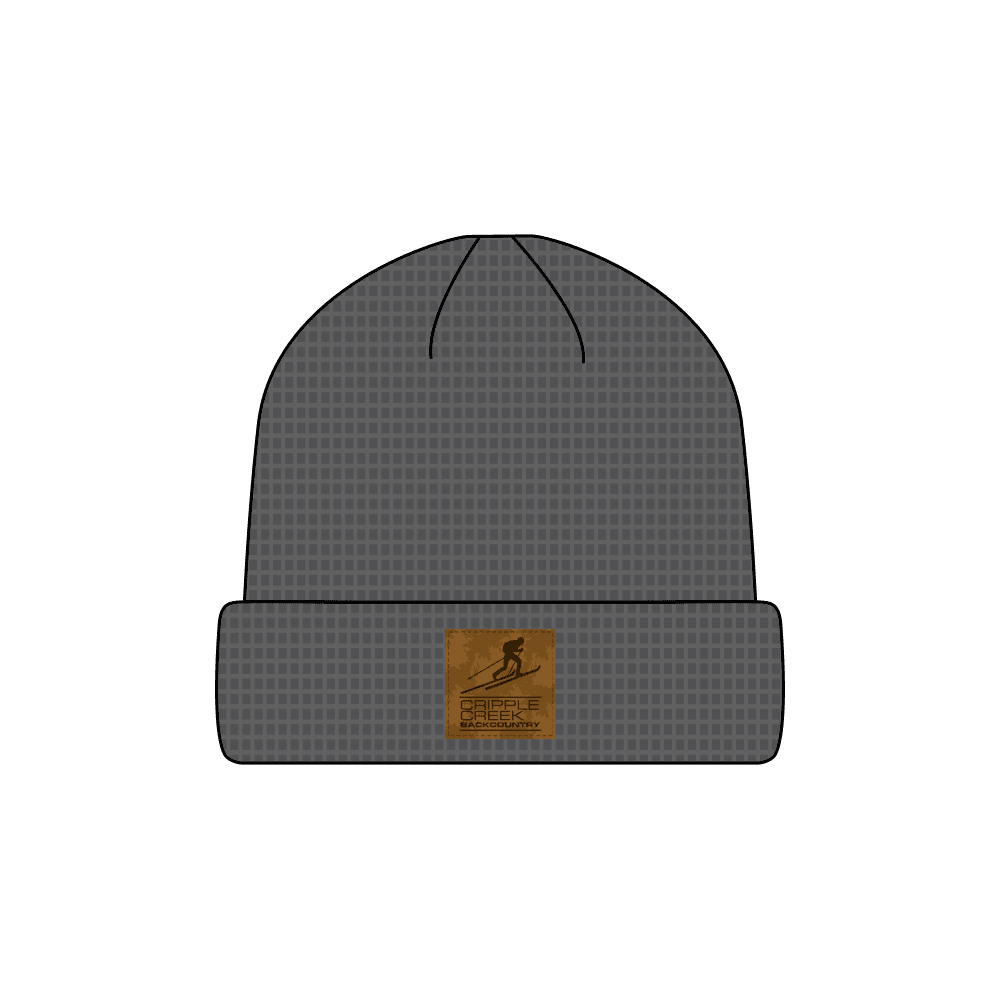 CCBC Waffle Knit Beanie Merch Cripple Creek Backcountry Gray