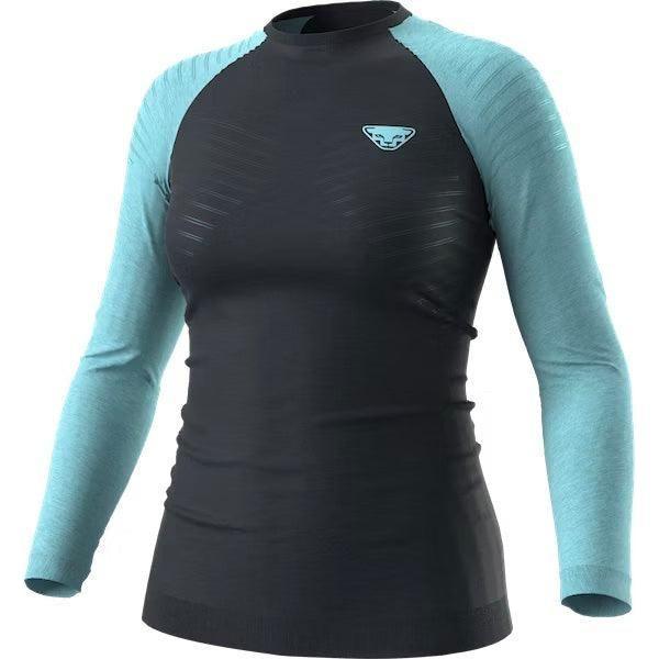 Dynafit W Tour Light Merino Long Sleeve Tee Winter Apparel - Winter Apparel Womens Base Layer Top Dynafit Small Marine Blue