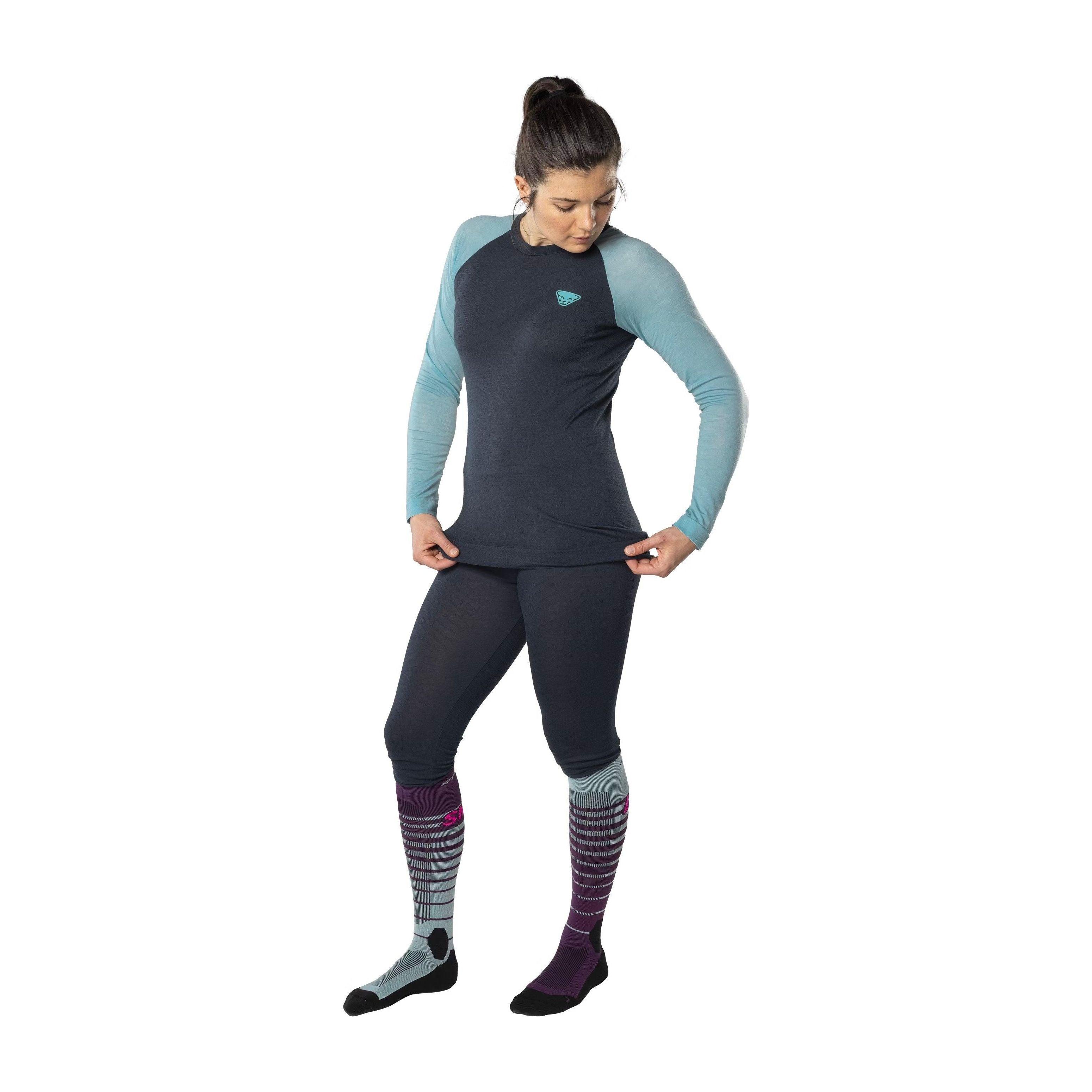 Dynafit W Tour Light Merino Long Sleeve Tee Winter Apparel - Winter Apparel Womens Base Layer Top Dynafit