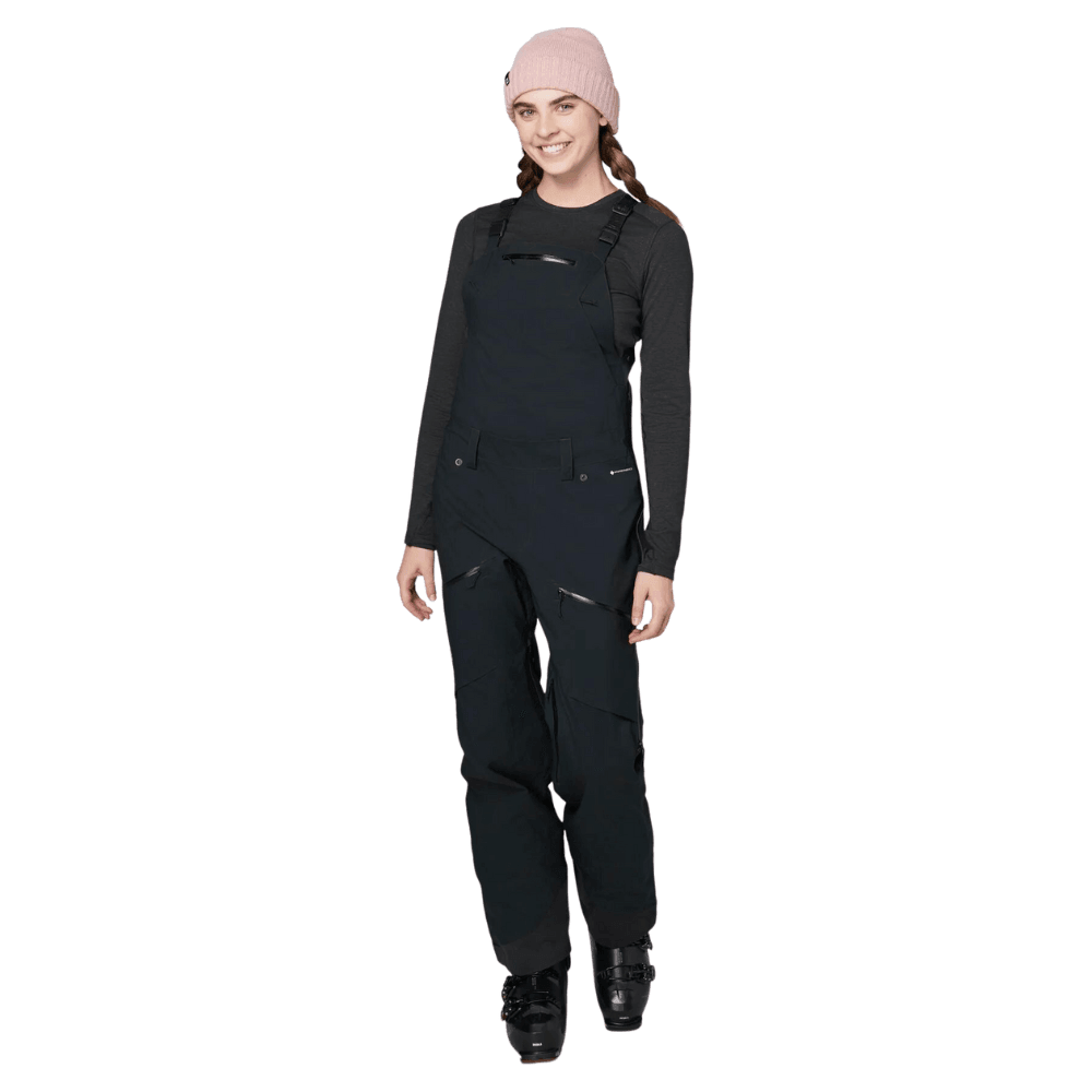 Flylow Foxy Bib (23/24) Winter Apparel - Winter Apparel Womens Hardshell Bottom Flylow XSmall Black