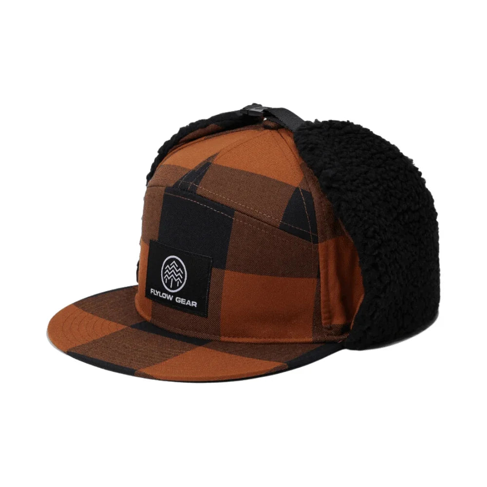 Flylow Walleye Cap Winter Apparel - Hats and Beanies Flylow Small/Medium Black/Copper (plaid)