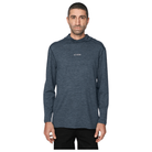 Le Bent Mens Feathertop Ultralight Hooded LS Tee Winter Apparel - Winter Apparel Mens Base Layer Top Le Bent S Twilight Blue