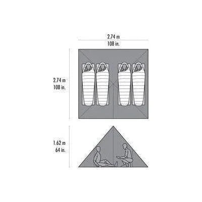 MSR Front Range 4 Person Ultralight Tarp Shelter Summer Gear - Tents MSR