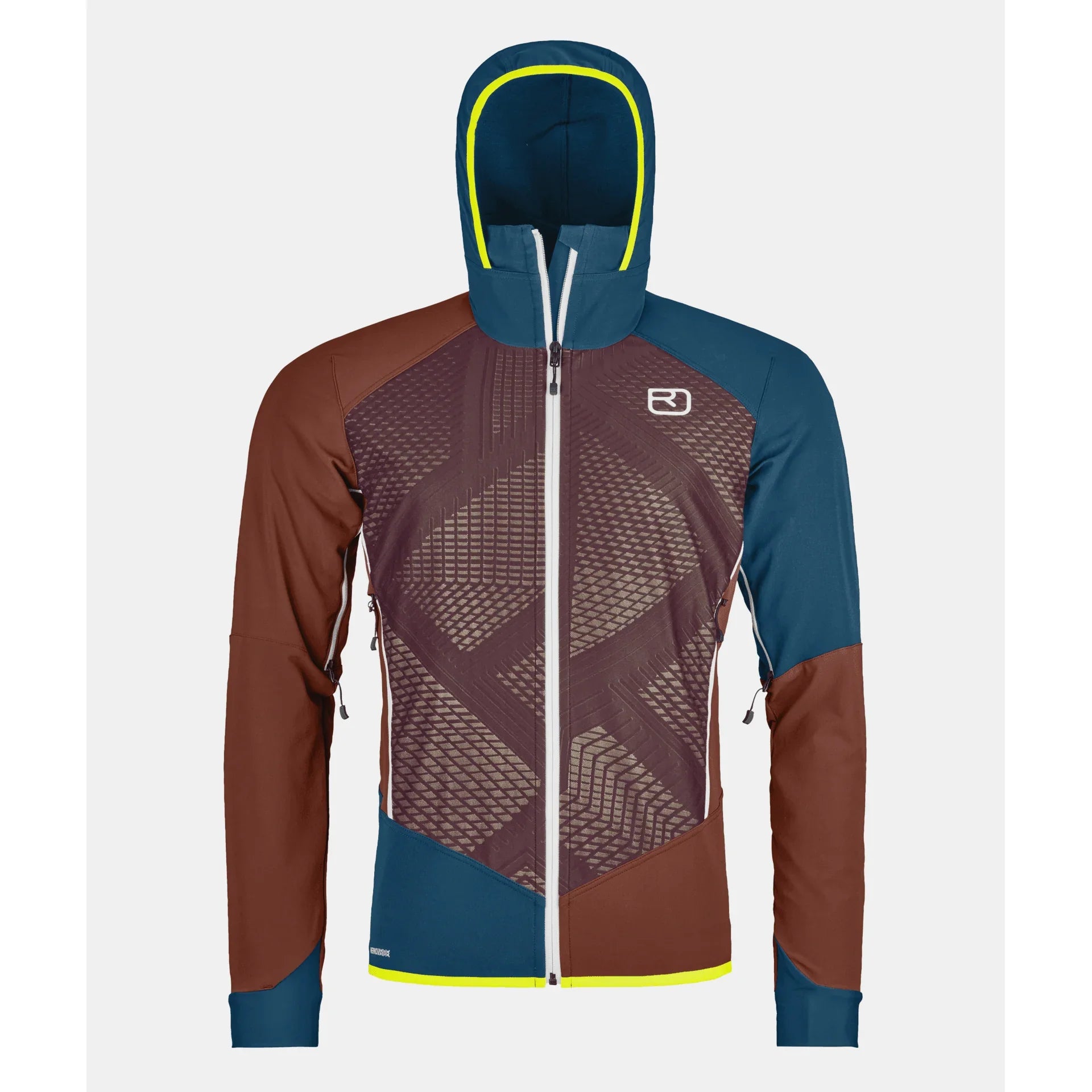 Ortovox Col Becchei Jacket M (2024) Winter Apparel - Winter Apparel Mens Softshell Top Ortovox Medium Clay Orange