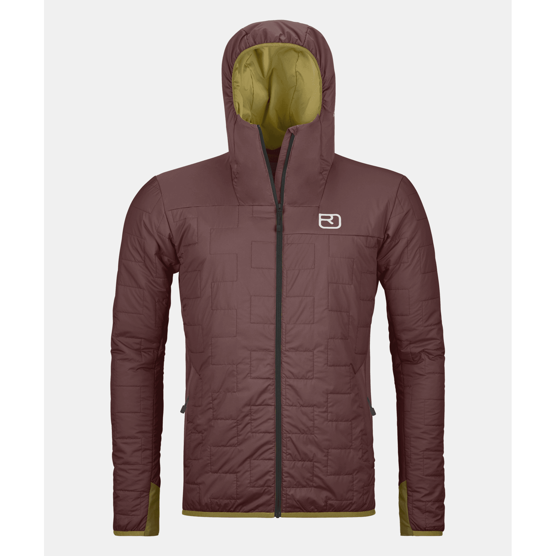 Ortovox Swisswool Piz Badus Jkt M (2024) Winter Apparel - Winter Apparel Mens Mid Layer Top Ortovox Medium Winetasting
