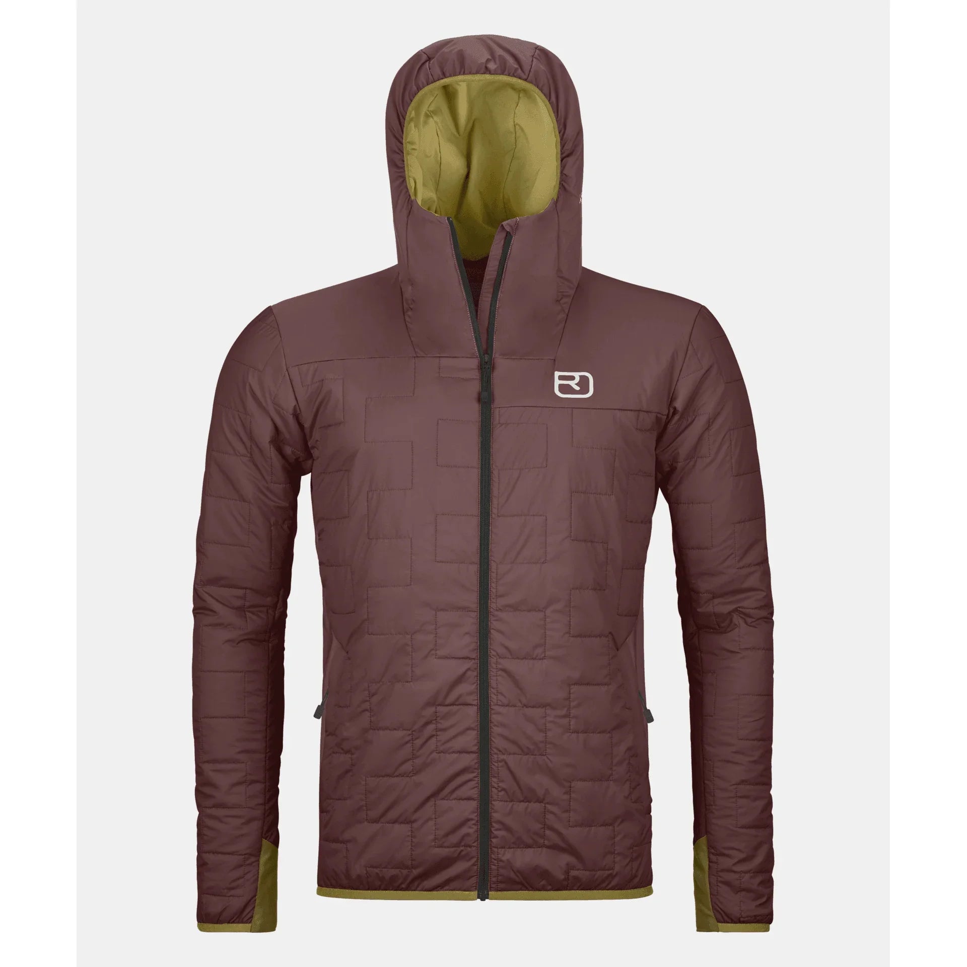 Ortovox Swisswool Piz Badus Jkt M (2024) Winter Apparel - Winter Apparel Mens Mid Layer Top Ortovox Medium Winetasting