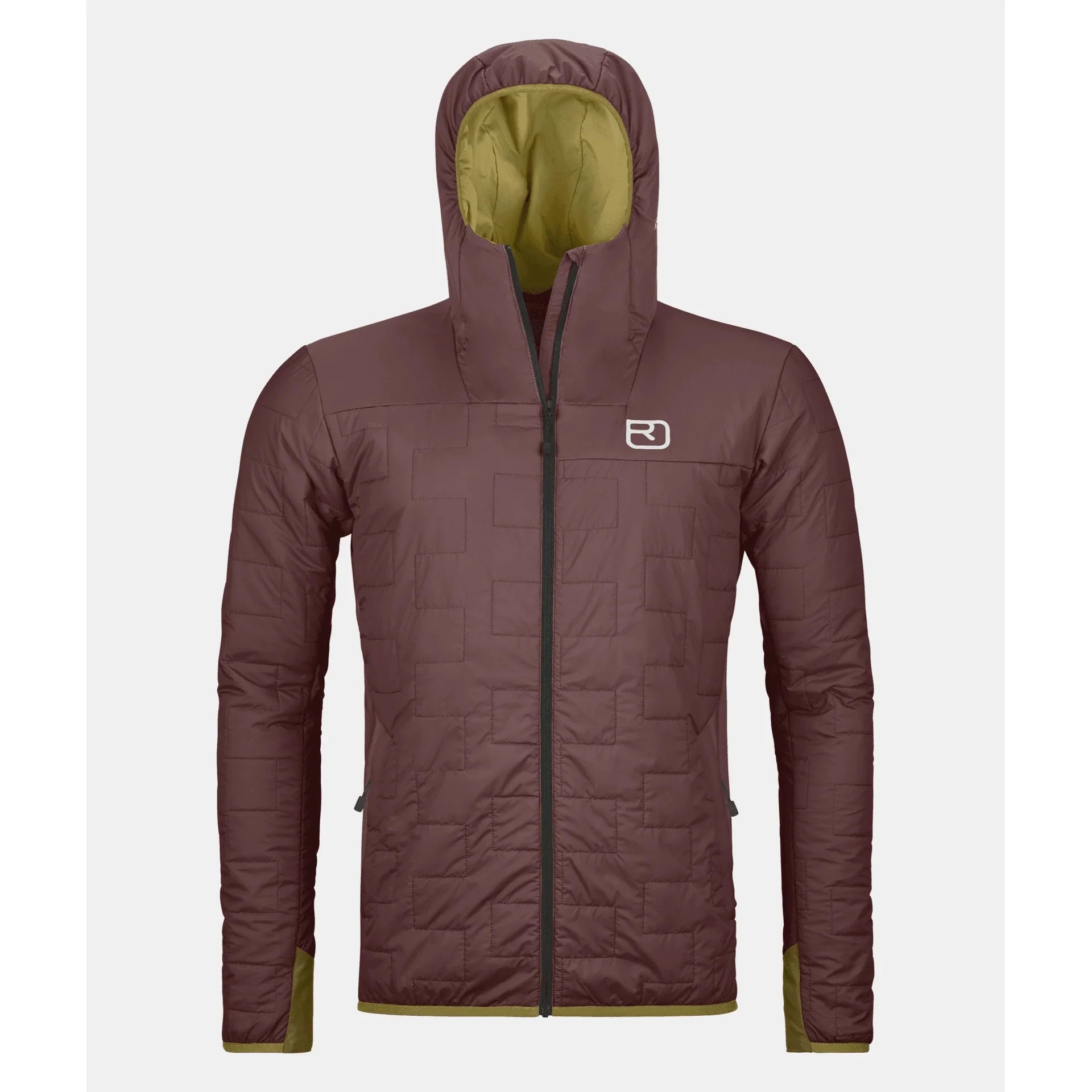 Ortovox Swisswool Piz Badus Jkt M (2024) Winter Apparel - Winter Apparel Mens Mid Layer Top Ortovox Medium Winetasting