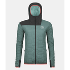 Ortovox Swisswool Piz Badus Jkt W (2024) Winter Apparel - Winter Apparel Womens Mid Layer Top Ortovox Small Arctic Grey