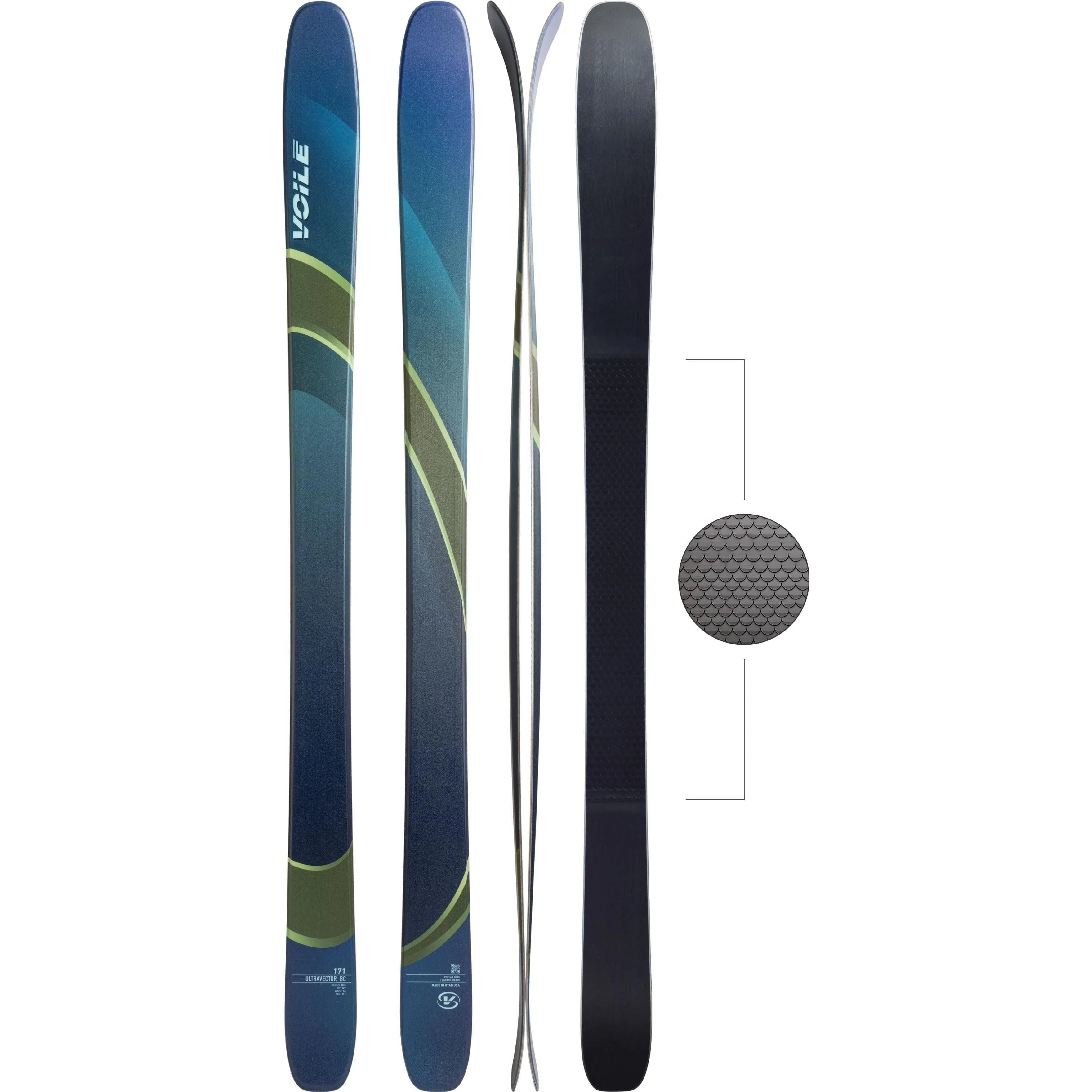 Voile UltraVector BC Alpine Touring Ski Skis - Touring Skis - All Mountain - Mens Voile 154