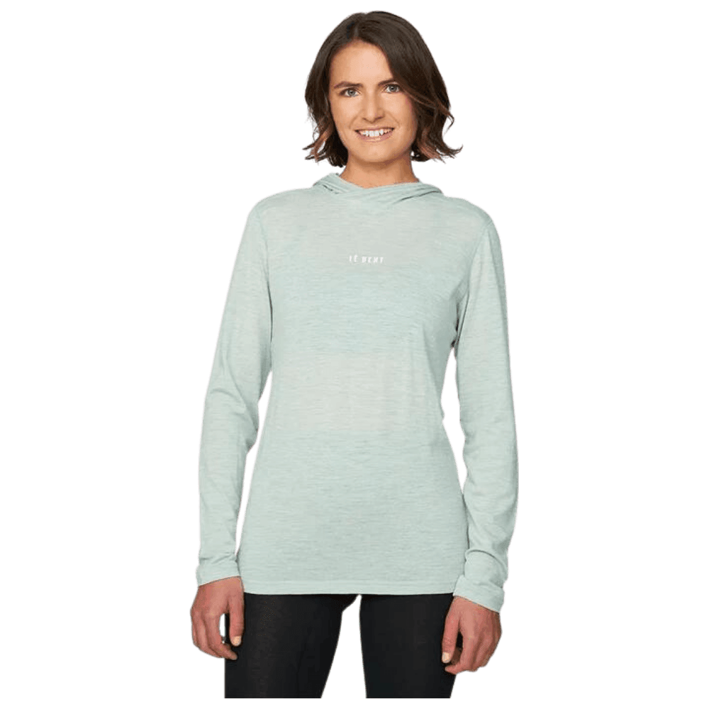 Womens Feathertop Ultralight Hooded LS Tee Winter Apparel - Winter Apparel Womens Base Layer Top Le Bent XS Sage