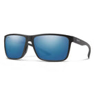 Smith Riptide Eyewear - Sunglasses Smith Optics Matte Black | ChromaPop Glass Polarized Blue Mirror