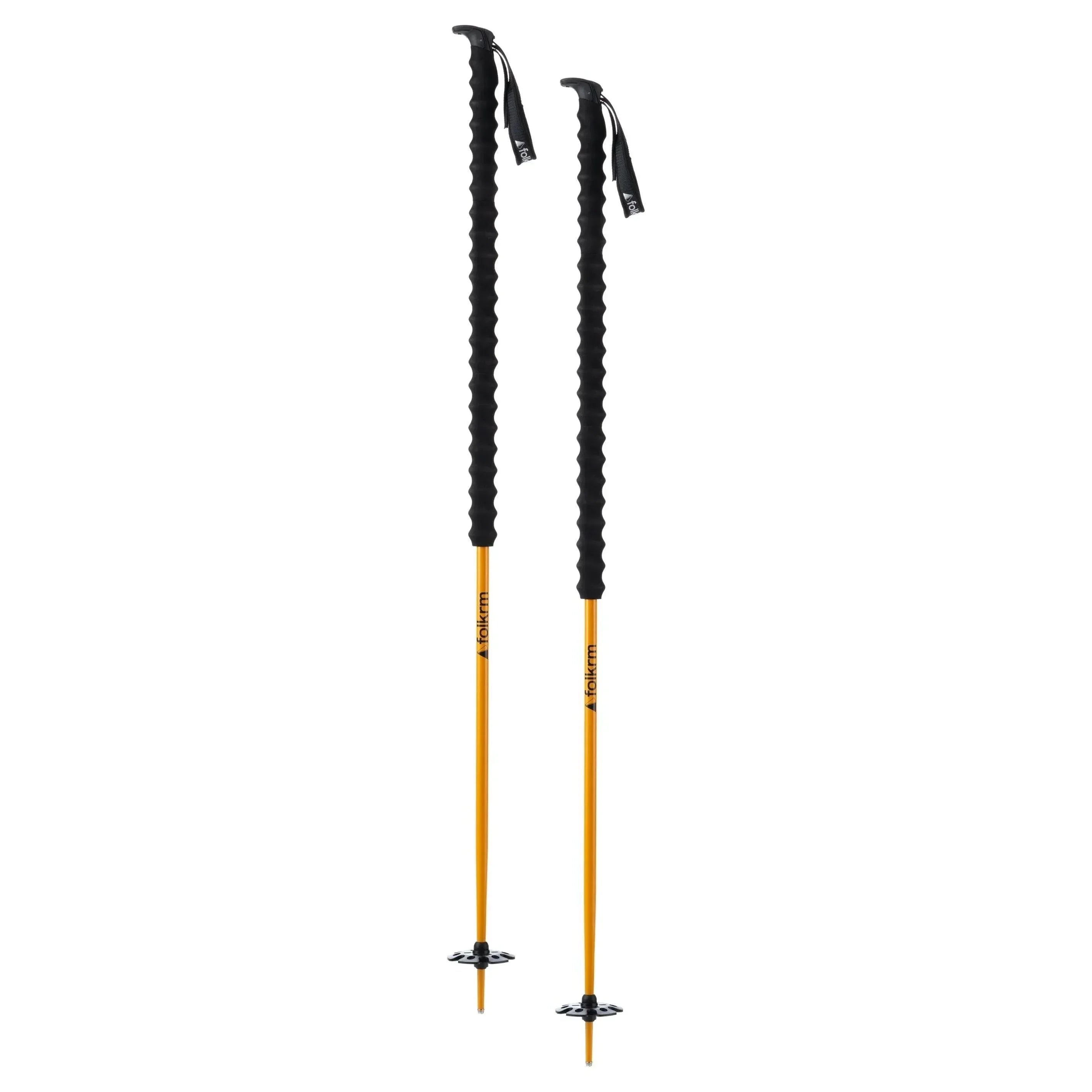 Folkrm Wyeast Ski Pole (24/25) Poles - Touring Poles Folkrm 115cm Larch Yellow